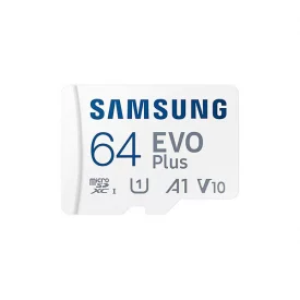 کارت حافظه سامسونگ ظرفیت 64 گیگابایت مدل Evo Plus UHS-I U1 Class 10 با خشاب