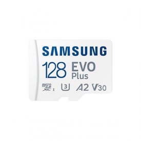 کارت حافظه سامسونگ ظرفیت 128 گیگابایت مدل Evo Plus UHS-I U3 Class 10 با خشاب