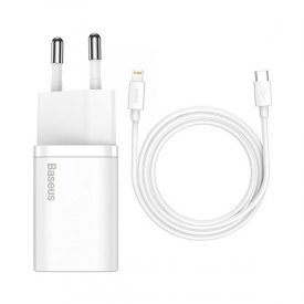 Baseus Super Si Quick Charger 20W Type-C TZCCSUP-B02 شارژر دیواری باسئوس به همراه کابل