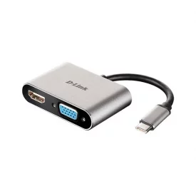 مبدل USB-C به پورت VGA و HDMI دی لینک مدل DUB-V210