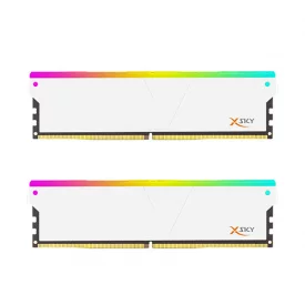 رم کامپیوتر DDR5 دو کاناله 5600 مگاهرتز CL30 وی-کالر مدل Manta XSky RGB ظرفیت (2×16)32 گیگابایت